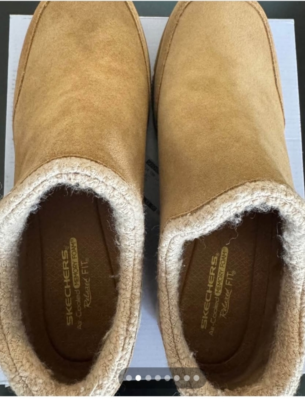 New-Comfy Skechers slip-ons. Has Air-Cooled Memory Foam and Relaxed Fit-size 11 - Picture 2 of 8
